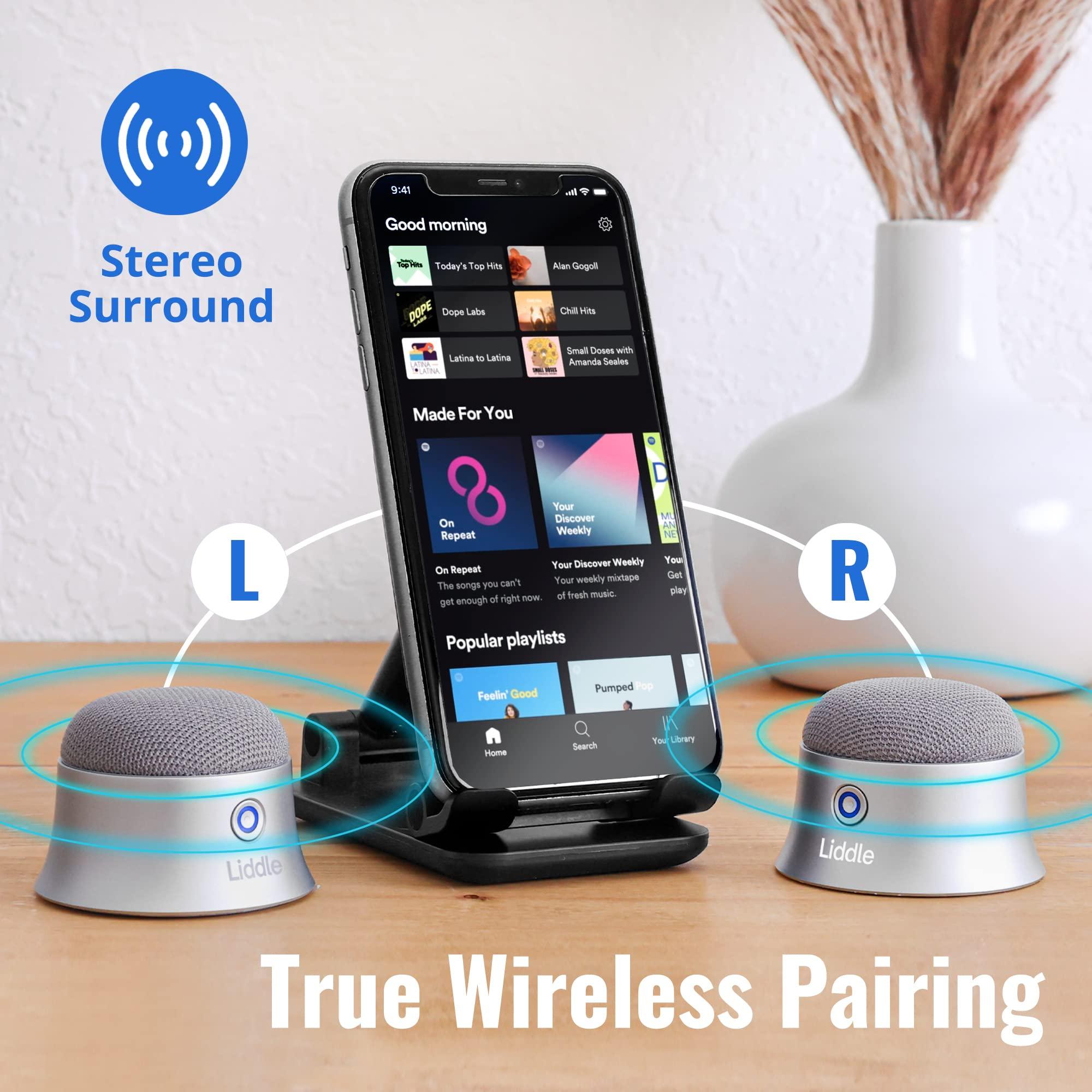 D3 Products D3 Products Magnetic Liddle Speaker Silver, Bluetooth 5.1, 3W, 6hrs Battery, MagSafe Compatible, Wall Mount, Water Resistant, Best of CES 2022 Award