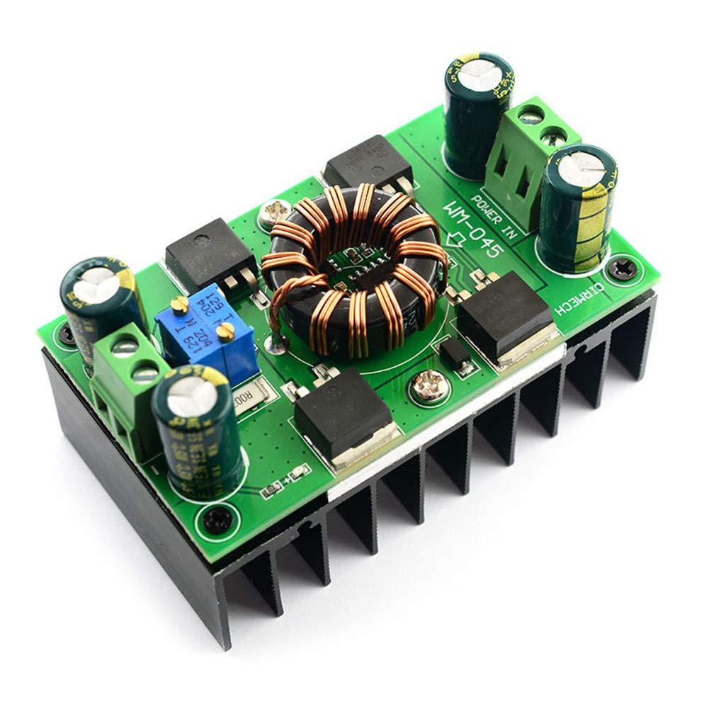 Dasiter Auto Boost Buck Converter, 5A(Max 10A) DC 5V-30V to 1.25-30V Voltage Regulator Constant Voltage Constant Current CV CC Auto Step-Up/Down Boost Converter Solar Charging Power Supply Module 150W