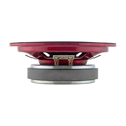 DS18 DS18 PRO-X6.4BMSL Slim Loudspeaker - 6.5", Midrange, Red Aluminum Bullet, 500W Max, 250W RMS, 4 Ohms - Premium Quality Audio Door Speakers for Car or Truck Stereo Sound System (1 Speaker)