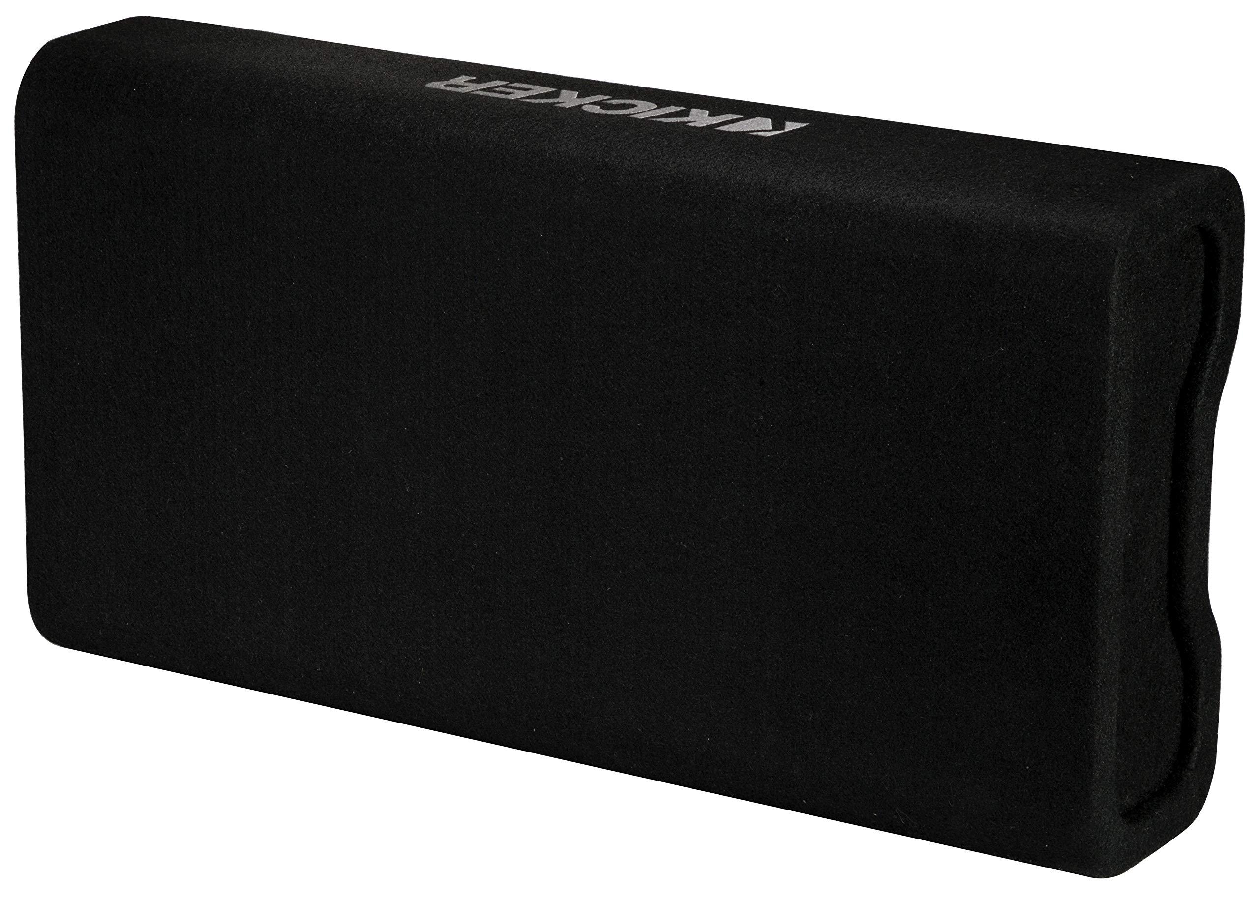 KICKER Kicker 47TRTP122 12-Inch (30cm) Thin Down Firing Subwoofer and Passive Radiator Enclosure, 2-Ohm