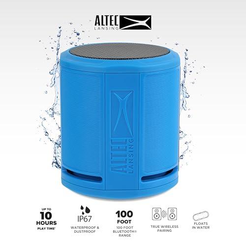 Altec Lansing Altec Lansing HydraOrbit - Waterproof Bluetooth Speaker, Lightweight & Portable Speaker for Travel & Outdoor Use, Royal Blue