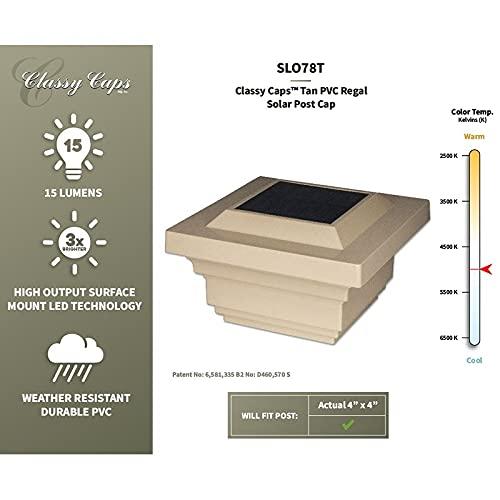 Classy Caps CLASSY CAPS MFG. Classy Caps 4x4 Regal Solar Post Cap Light (Set of 2)