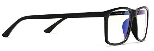 SAMBA SHADES SAMBA SHADES Blue Blockers Computer Screen Glasses Anti Glare and Anti Scratch Break Resistant High Flexibility TR90 Matte Black