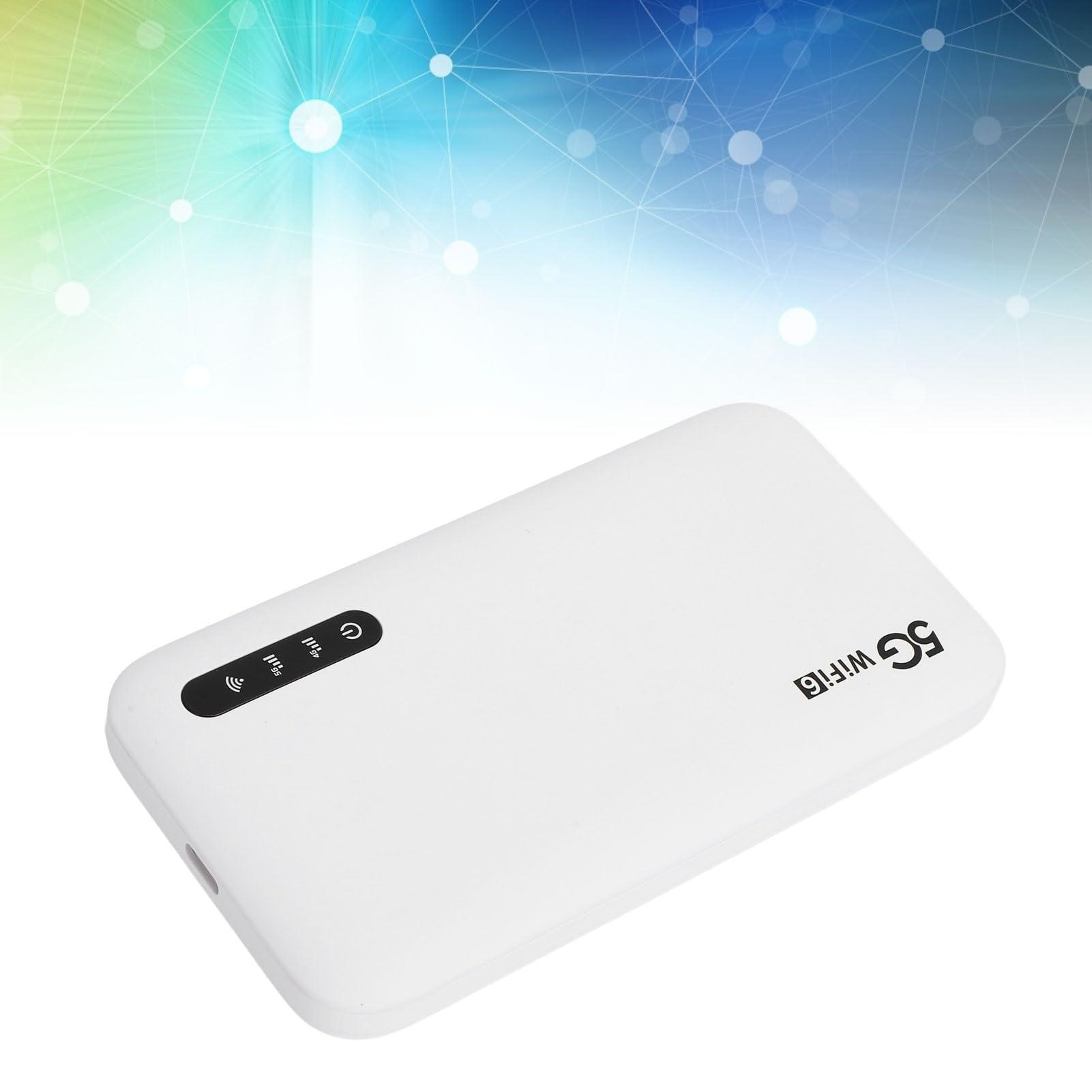 GOWENIC 5G 6 Mobile Hotspot, 5G Portable Mobile Hotspot for Travel, High Speed Hotspot Router with SIM Card Slot, Pocket Portable Router Support 16 Devices for Phone Tablet