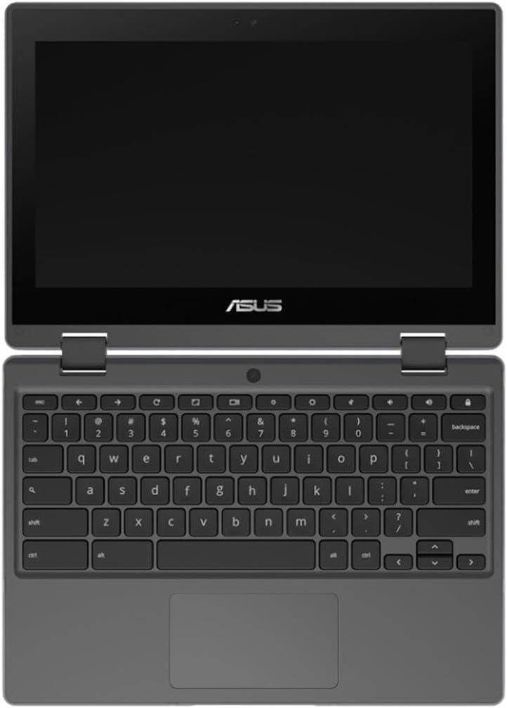 Asus Asus Chromebook Flip CR1 CR1100FKA-YZ182T 11.6" Touchscreen Rugged Convertible 2 in 1 Chromebook - HD - Intel Celeron N5100-8 GB - 32 GB Flash Memory - Dark Gray - Intel Chip - 1366 x 768 - Chr