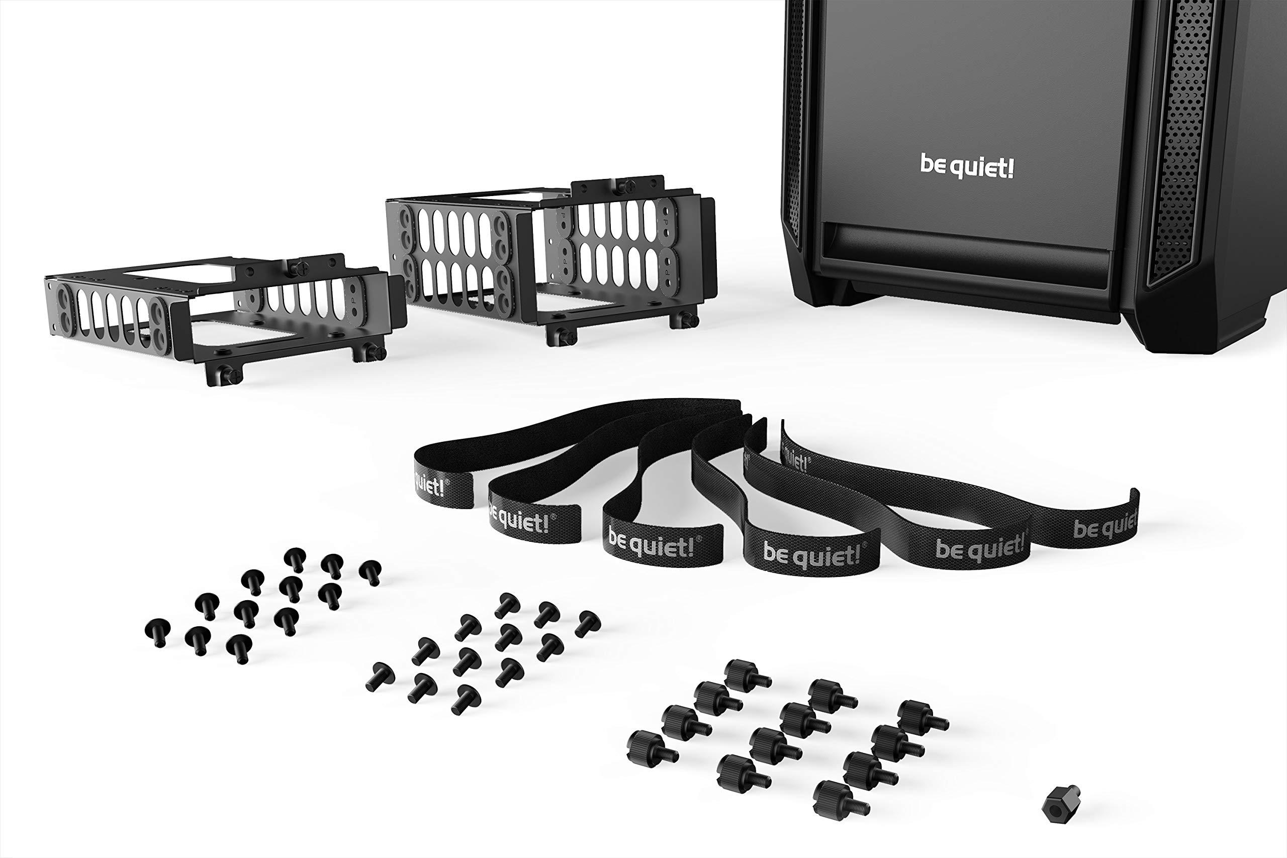 be quiet! be quiet! Silent Base 601 Window | Midi Tower ATX PC Case | Two 140mm Fans | 10mm Extra Thick Insulated mats | PSU Shroud | Black| BGW26