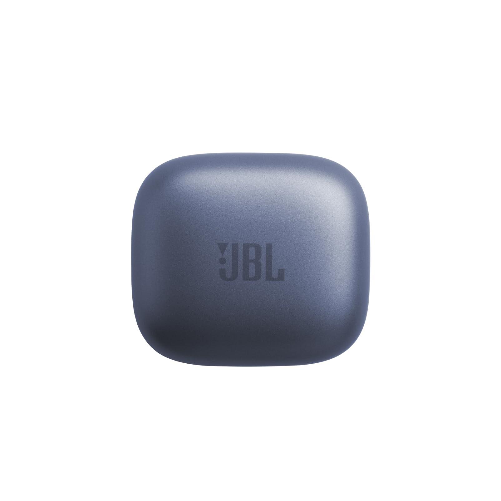 JBL JBL Live Free 2 - True Wireless Noise Cancelling Earbuds, Up to 35hrs of Playtime, 6 mics for Perfect Calls with Zero Noise, IPX5 Waterproof, Oval Tubes for Better Comfort, Isolation, & bass (Blue)