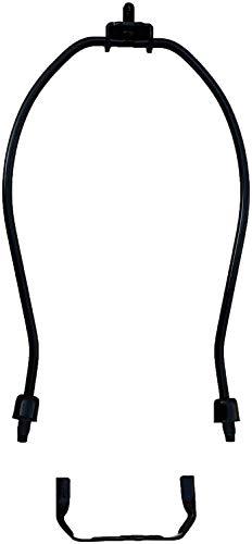 Urbanest Urbanest 10" Heavy Duty Harp Fitter For Lamp Shades with Saddle, Black Nickel