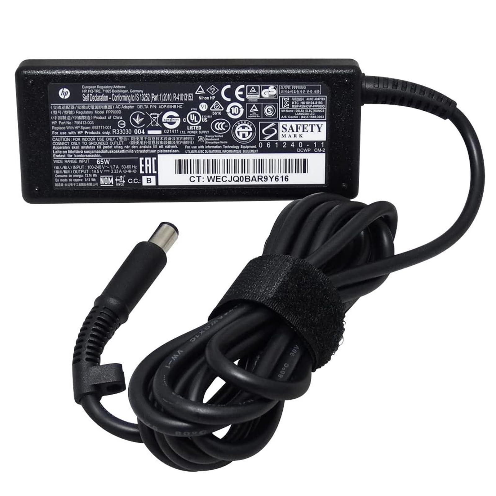 aotisn 19.5V 3.33A 65W Laptop Charger Fit for HP Pavilion G4 G6 G7 G32 G42 G56 G60 G61 G62 G71 G72 DV3 DV4 DV5 DV6 DV7 DM4 M6 M7 Power Adapter Supply Cord