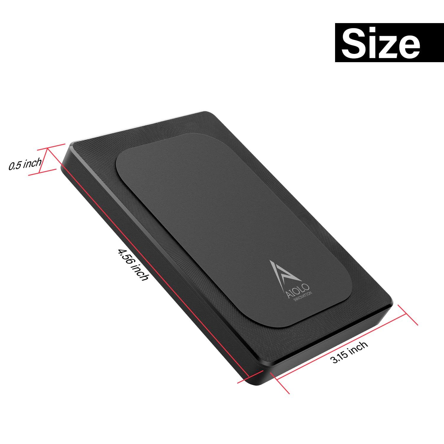 Aiolo Innovation Aiolo Innovation 4TB External Hard Drive Ultra Slim Portable HDD-USB 3.0 for PC, Mac, Laptop, PS4, Xbox one,Xbox 360 Model A4