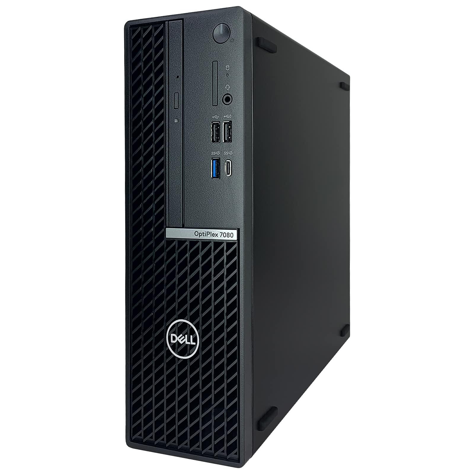 Dell Dell OptiPlex 7080 SFF Small Form Factor Desktop Computer - 10th Gen Intel Core i7-10700 8-Core up to 4.80 GHz CPU, 32GB DDR4 Memory, 1TB Hard Drive, Intel UHD Graphics 630, DVD Writer, Windows 10 Pro