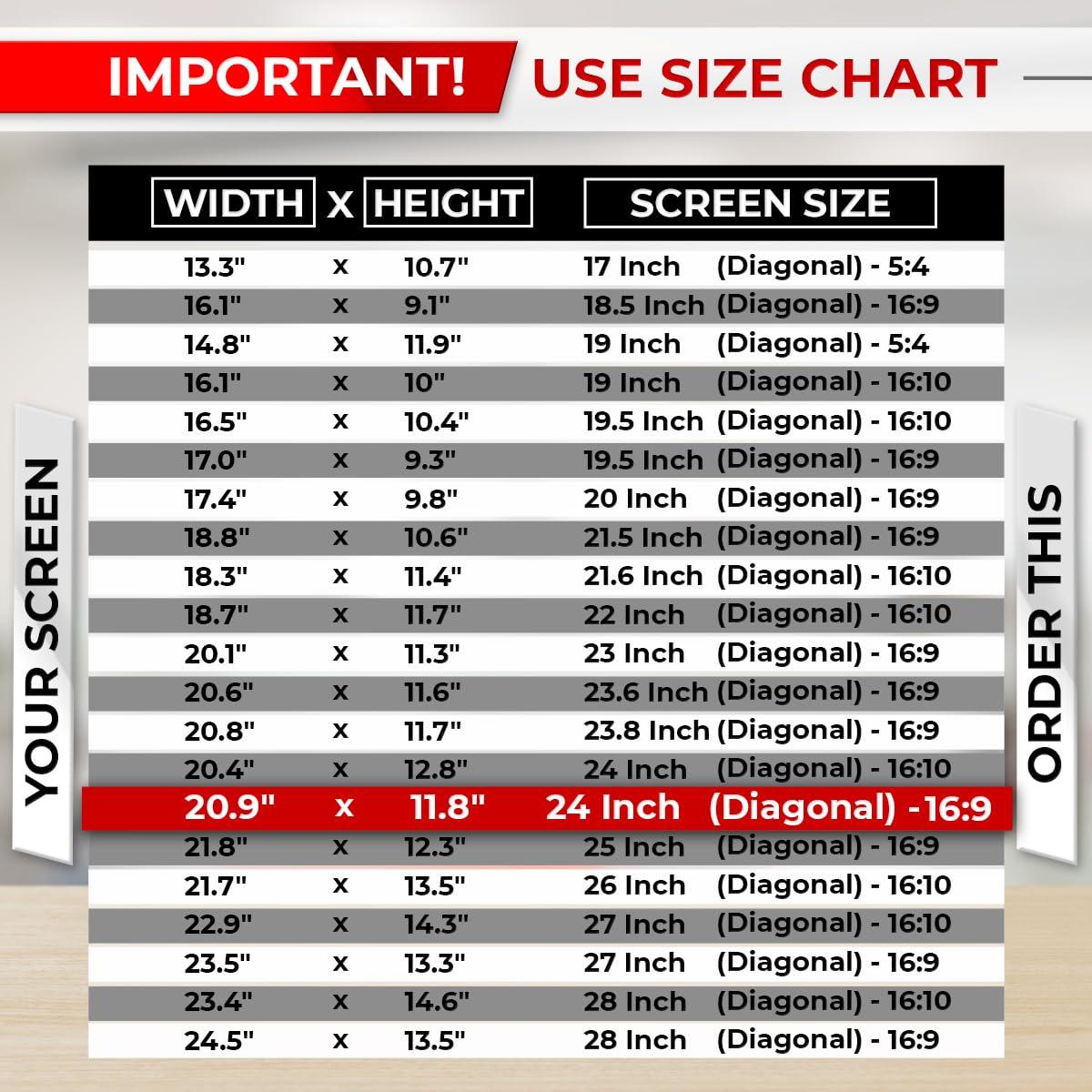 SightPro SightPro 24 Inch 16:9 [2 Pack] Computer Privacy Screen Filter for Monitor - Privacy Shield and Anti-Glare Protector