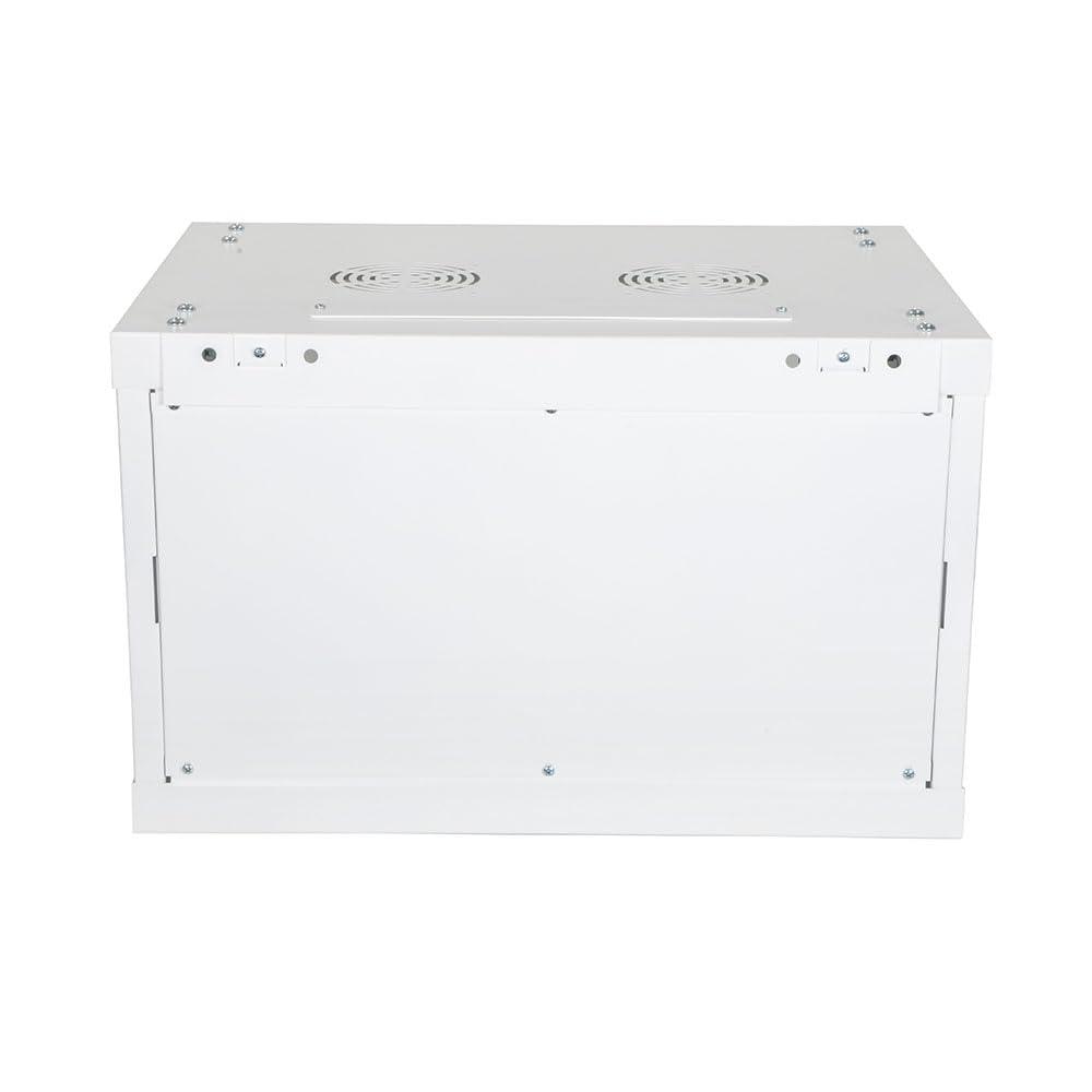 NavePoint NavePoint 6U Network Cabinet with Glass Door 6U Wall Mount Server Cabinet White 19 Rack for IT Equipment, AV Devices, Networking Equipment 17 Deep Server Rack Enclosure