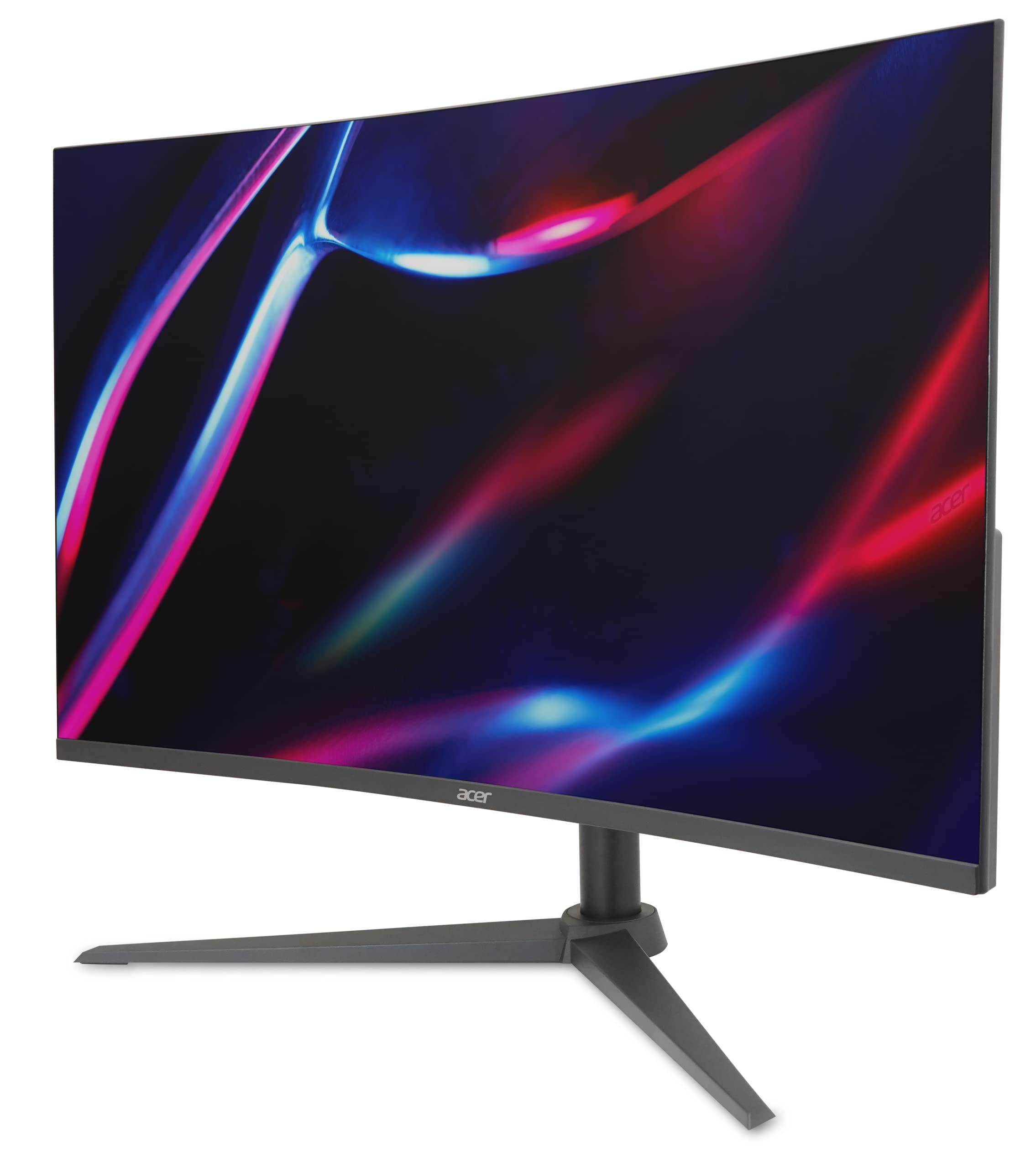 acer Acer Nitro 31.5" WQHD 2560 x 1440 1500R Curved PC Gaming Monitor | AMD FreeSync | Up to 180Hz Refresh | 1ms VRB | Speakers | 1 x Display Port 1.4 & 2 x HDMI 2.0 | XZ320QU S3bmiiphx