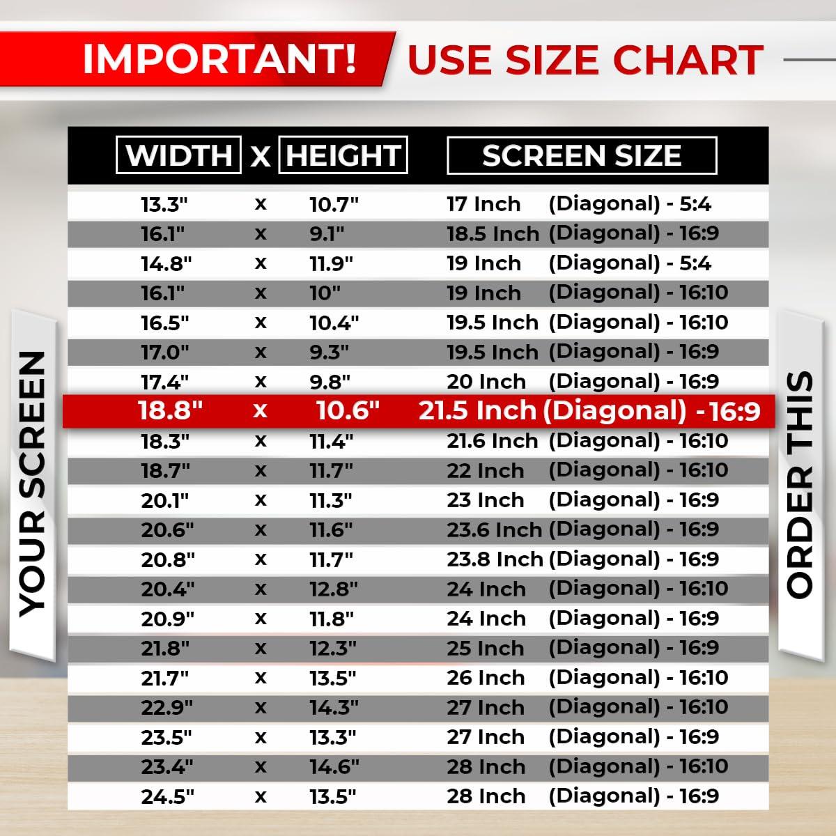 SightPro SightPro 21.5 Inch 16:9 [2 Pack] Computer Privacy Screen Filter for Monitor - Privacy Shield and Anti-Glare Protector