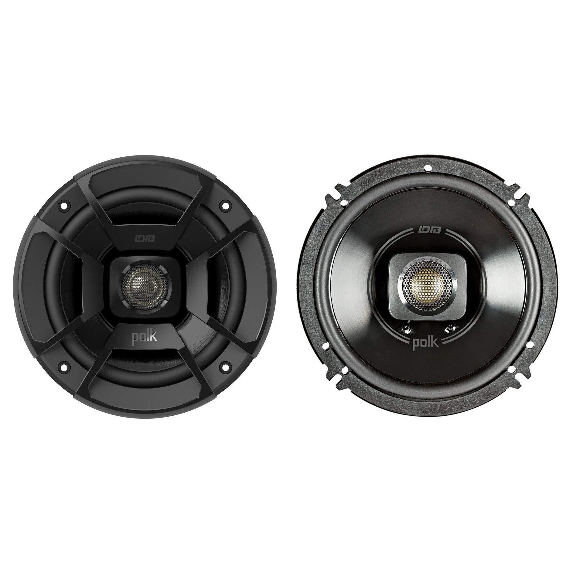 Polk Audio Polk Audio 6.5" 300W 2 Way Car/Marine ATV Stereo Coaxial Speakers DB652 (Pair) (Renewed)