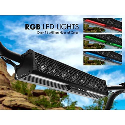 BOSS Audio Systems BOSS Audio Systems BRT27A ATV UTV Sound Bar System - 27 Inch Wide, IPX5 Rated Weatherproof, Bluetooth, Amplified, 3 Inch Speakers