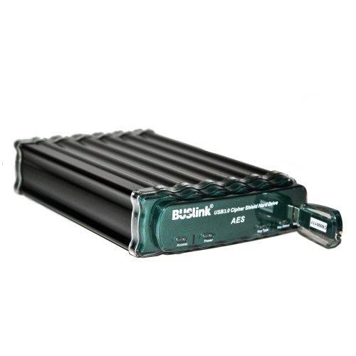 BUSlink BUSlink Ciphershield Encryption External Drive, Black/Green (CSE-8T-SU3)