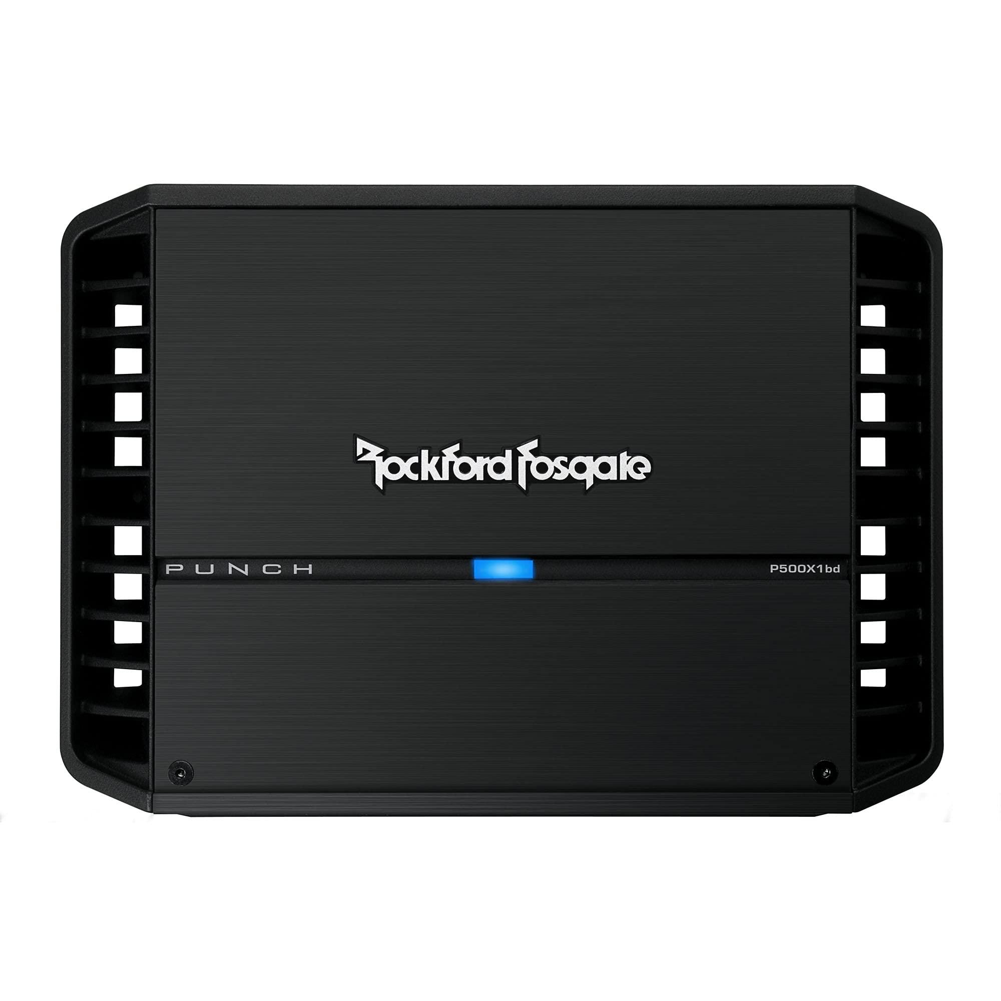 Rockford Fosgate Rockford P3-1X12 Single 12" DVC P3 Series Subwoofer in Ported Enclosure with P500X1bd Punch Series Amplifier