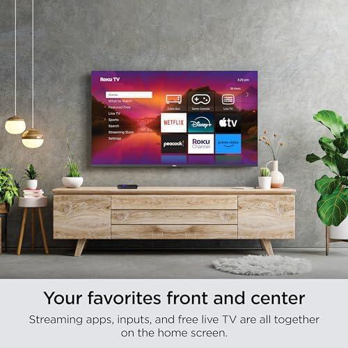 Roku Roku Smart TV 50-Inch Select Series 4K HDR RokuTV with Roku Enhanced Voice Remote, Brilliant 4K Picture, Automatic Brightness, & Seamless Streaming Live Local News, Sports, Family Entertainment