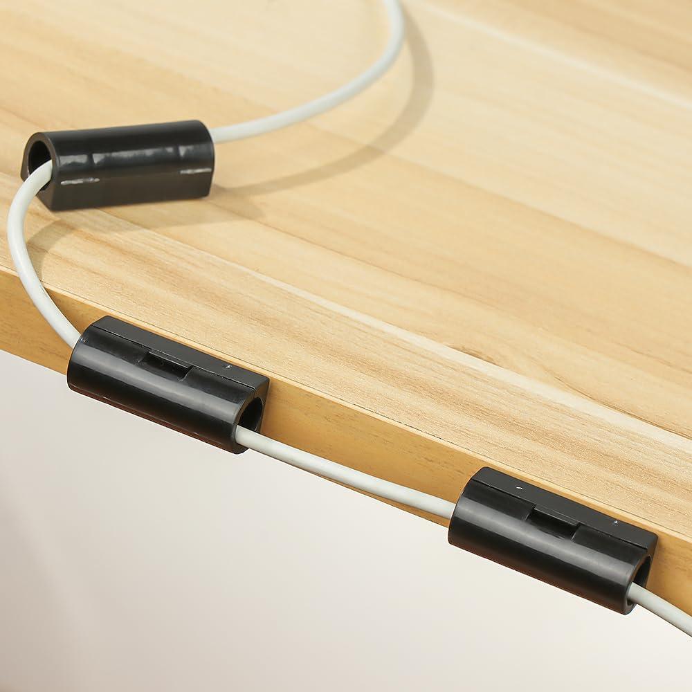 GRFIT Cable Organizer Box Desktop Tidy Wire Organizer Cable Protection Data Cable Holder Wire Hiding Cover Cable Management Cable Storage Box Cable Management Box (Color : S-Black)