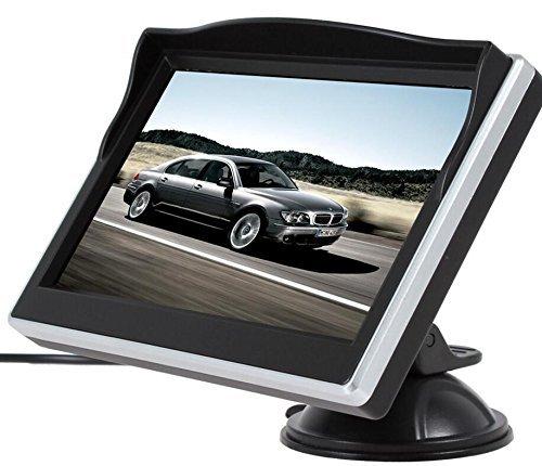 BW BW 5 Inch Digital Color TFT-LCD Car Monitor Car View Monitor with Two Brackets and Two Video Input, HD 800*480 High -resolution Picture & Full Color LCD Backlight Display for Car Rearview Backup Cameras/Car DVD/VCD/GPS/other Video Equipment