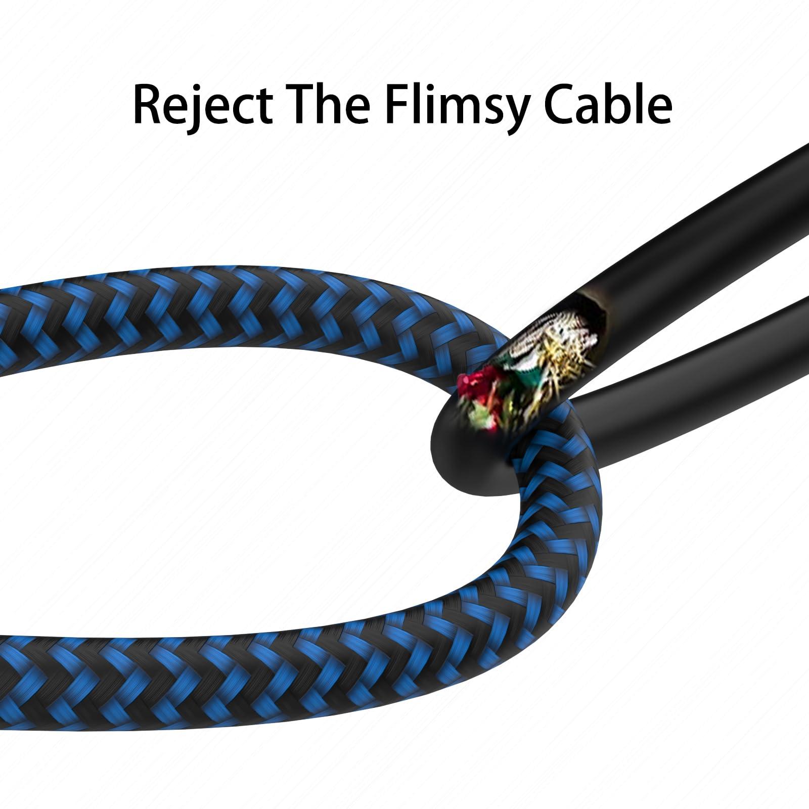 MUXA USB C to USB C Cable Nylon Braided 60W 3/3/6/6/10 FT USB Type C Fast Charging Cable for iPhone 16/16 Plus/16 Pro Max/15/15 Plus/15 Pro Max, MacBook Pro, iPad Pro Air, Samsung S24/S24 Ultra/S23