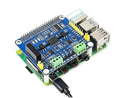 waveshare 2-Channel Isolated RS485 Expansion HAT for Raspberry Pi Series Boards with Embedded Protection Circuits, Adopt SC16IS752+SP3485 Solution,Converts SPI to RS485