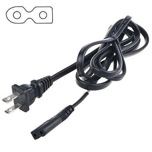 AFKT AFKT AC in 2-Prong Power Cord Cable Lead Replacement for Naxa NPB-428 NPB428 AM/FM Radio Recorder MP3/CD Player NX-252 NX252 7" TFT LCD DVD Player iLive IBCD3816DT CD Boombox iPod Docking Station