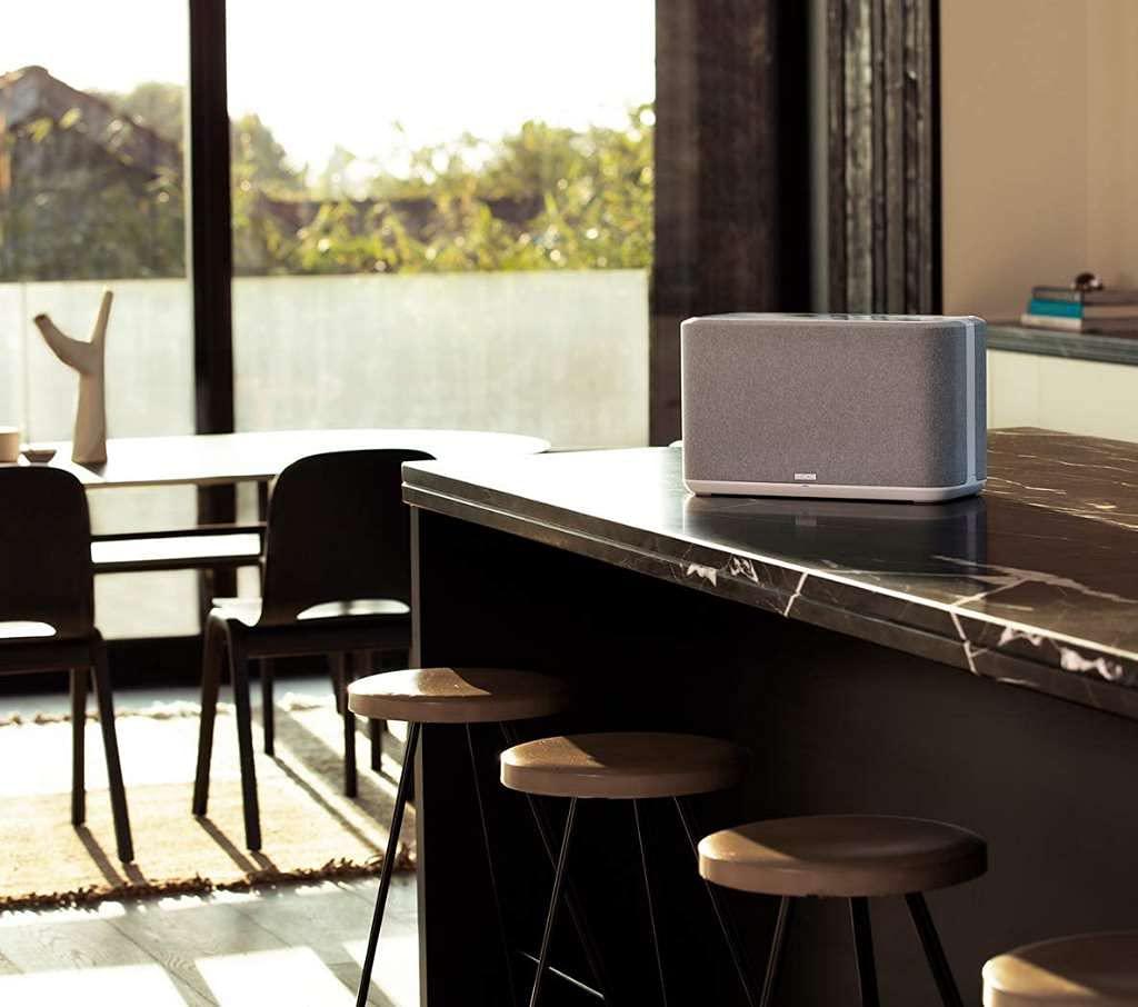 Denon Denon Home 350 Wireless Smart Speaker Powerful Stereo Sound, Wi-Fi & Bluetooth, HEOS Built-in, Alexa Built-in, Siri & AirPlay 2, Spotify Connect, Multi-Room Support, White