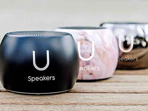 Fashionit Fashionit U Boost Speaker | Stylish Portable Wireless Bluetooth 5.0 with Built-in Subwoofer and Mic | Perfect Mini Speaker for Home, Parties, Travel! Small Device, Rich Sound | Gemstone