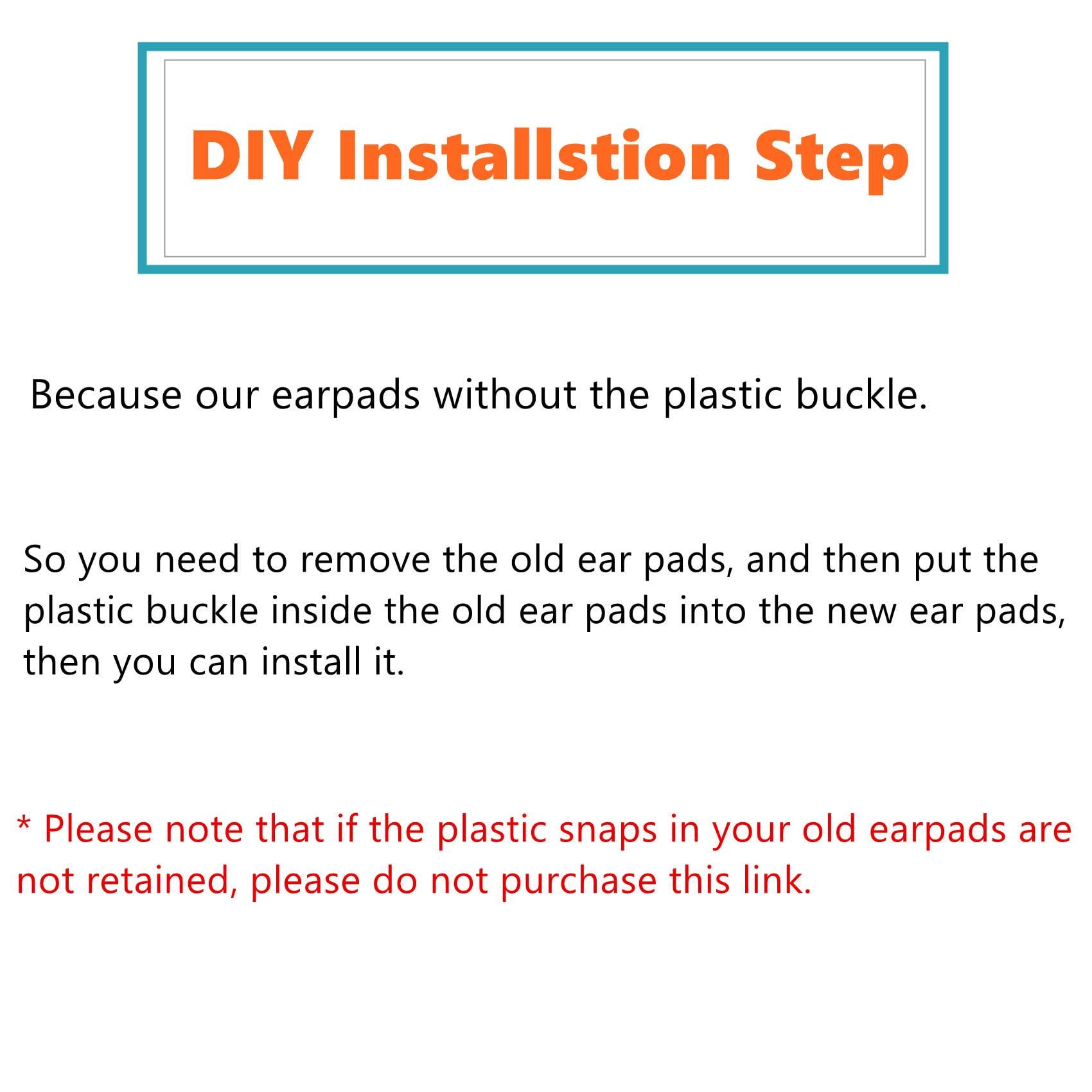 TaiZiChangQin TaiZiChangQin HA-NC250 Ear Pads Cushions Replacement Compatible with JVC HA-NC250 HA-NC260 HA NC250 NC260 Headphone (Protein Leather Earpads)