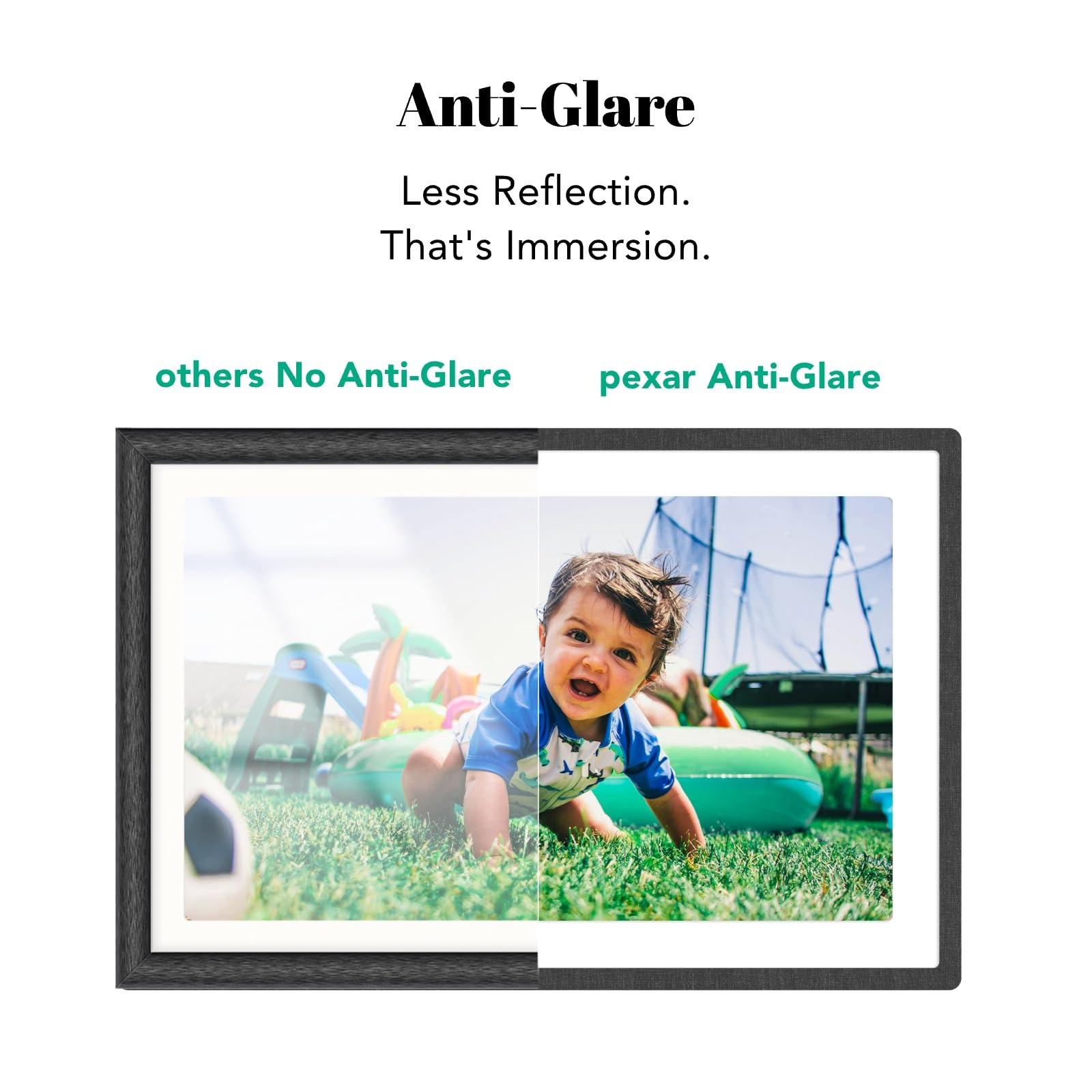 pexar pexar by Lexar Digital Picture Frame, 2K Resolution Ultimate Clarity, 11\'\' Anti-Glare Touch Screen Stunning Under Lighting, WiFi Photo Frame 32GB for Home Decor, Gifting, Share Photos/Videos via APP