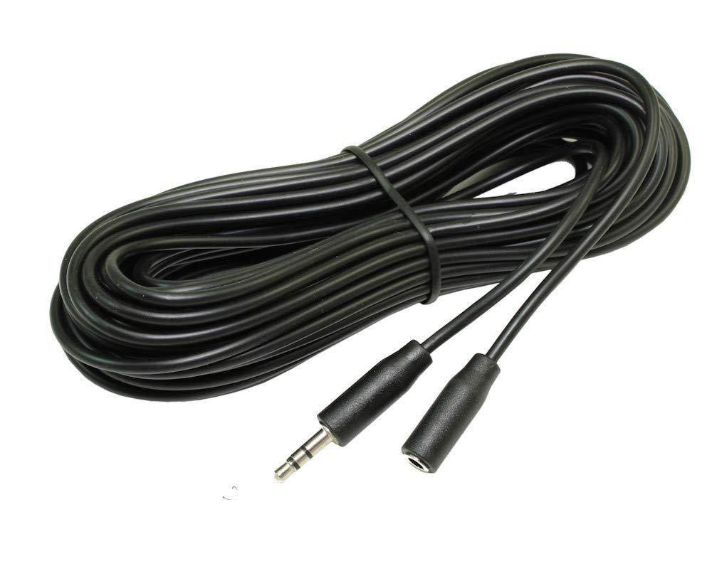 My Cable Mart MyCableMart 35ft 3.5mm Slim Mini-Stereo TRS Male to Female Audio Extension Cable
