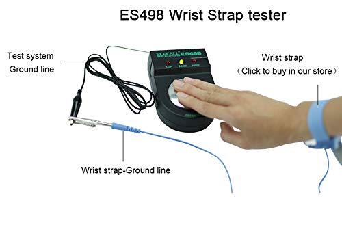 Generic ES498 Electrostatic Strap Tester Anti Static Anti-Static Wrist Strap Measurement Wrist Strap Tester
