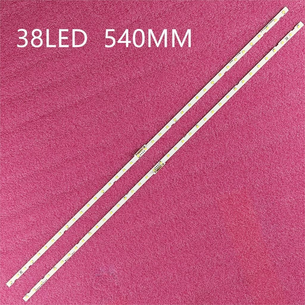 Stripledspareparts Replacement Part for TV LED Strip UN50NU7090 UN50NU7100 UN50NU7400 UE50RU7470 UE50RU7459 UE50RU7402 UE50RU7405 UE50RU7410 UE50RU7412 UE50RU7415 - (Type: 2 Pieces)