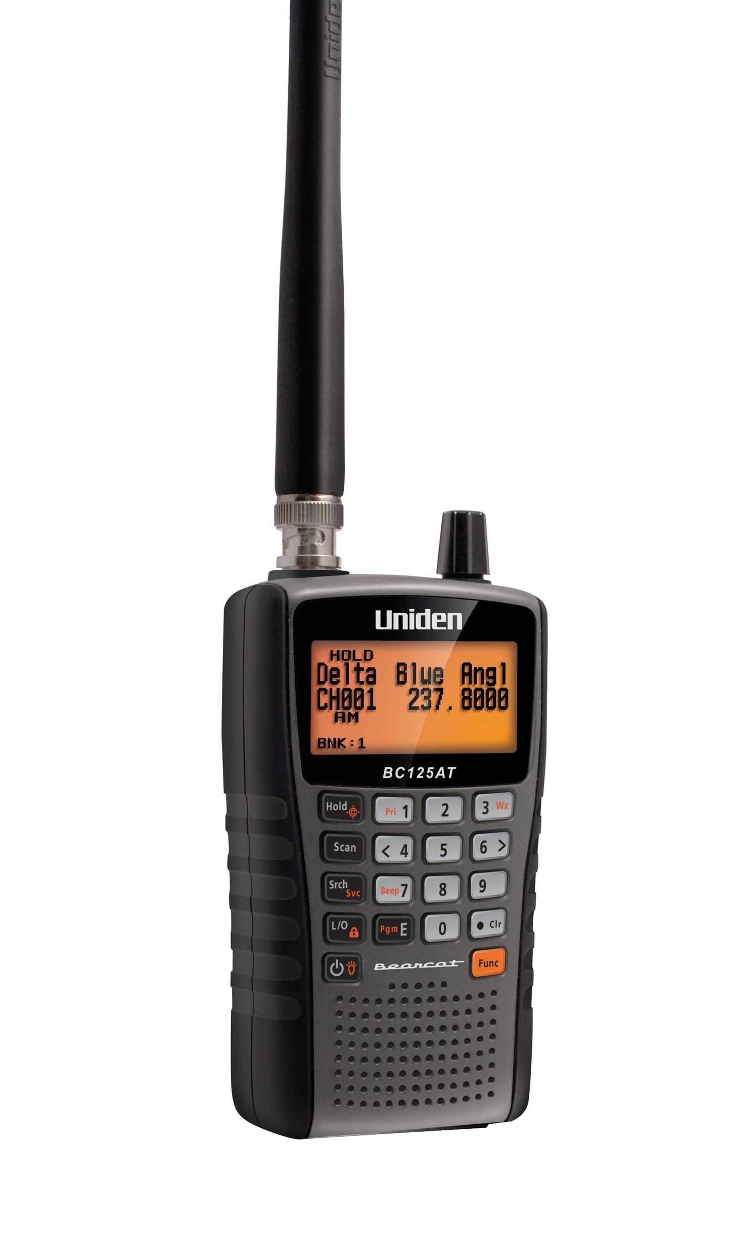 Uniden Uniden Bearcat BC125AT Handheld Scanner, 500-Alpha-Tagged Channels, Close Call Technology, PC Programable, Aviation, Marine, Railroad, NASCAR, Racing, and Non-Digital Police/Fire/Public Safety.