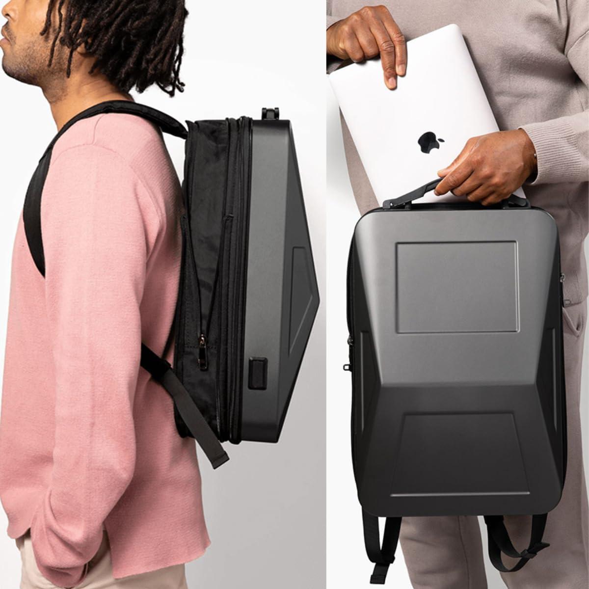 Cyber Backpack Cyberbackpack 2.0: Durable, Anti-Theft, Stylish, Expandable and Functional Laptop Backpack for Business, Gaming, and Travel with USB Charging for Men and Women