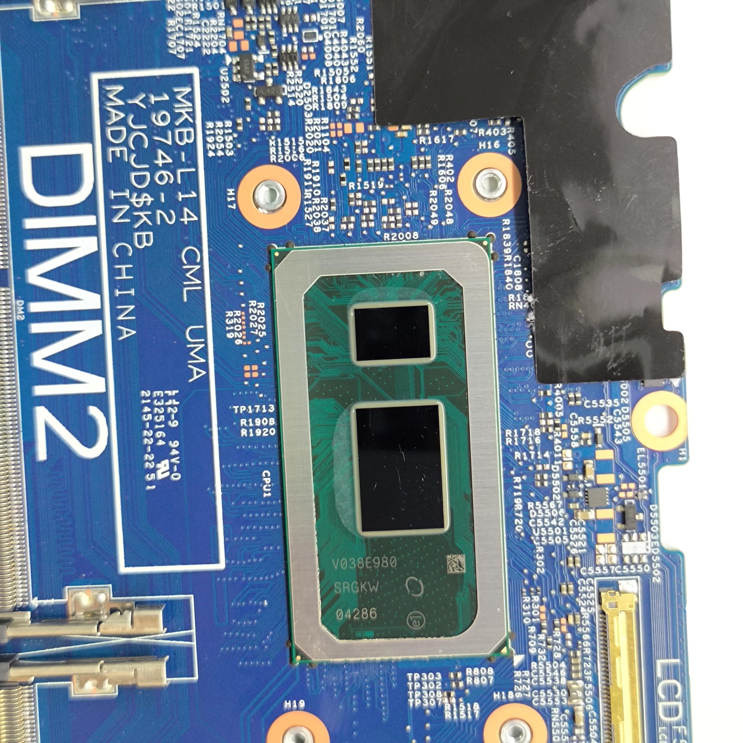 WGY Replacement Laptop Motherboard MKB_L14 CML UMA 19746-2 for Dell Latitude 3510 System Board i7-10510U Processor 0FDJTY FDJTY