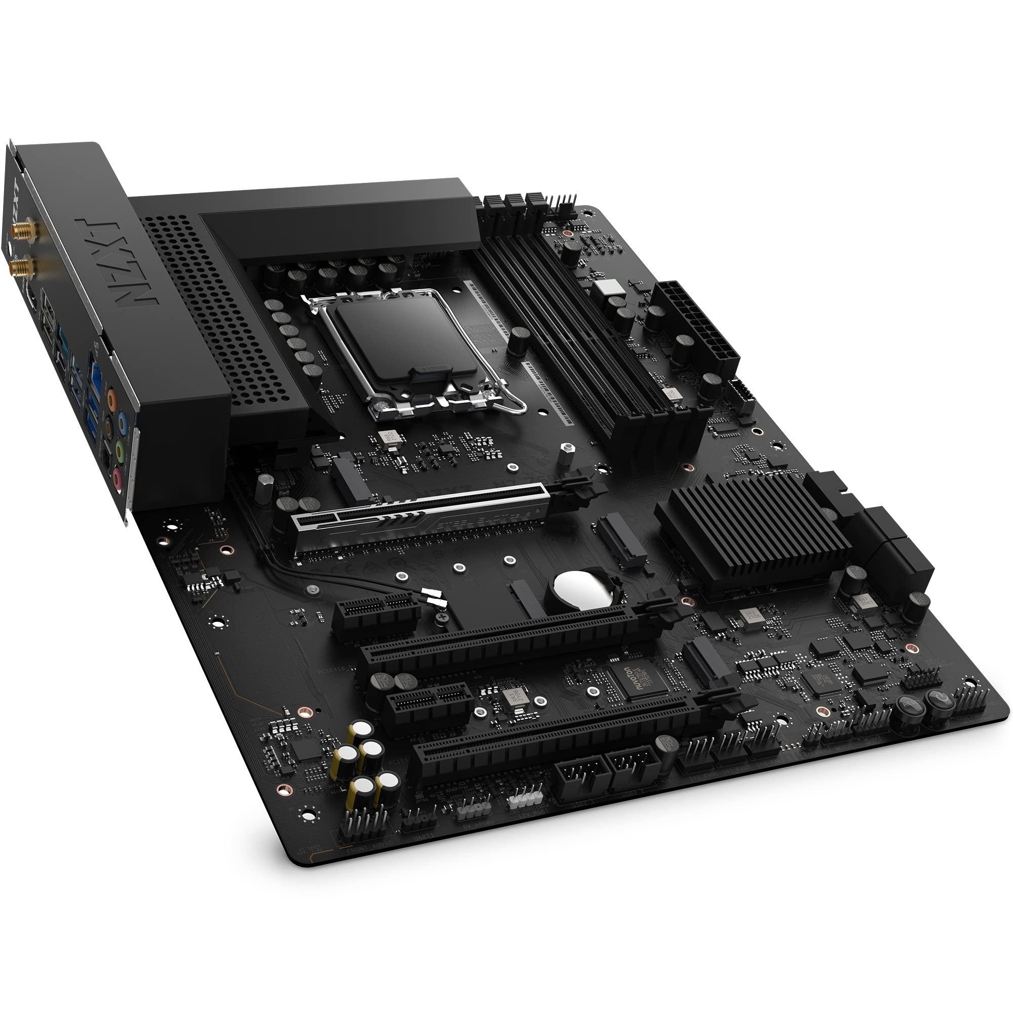 NZXT NZXT N7 Z690 Motherboard - N7-Z69XT-B1 - Intel Z690 chipset (Supports 12th Gen CPUs) - ATX Gaming Motherboard - Integrated I/O Shield - WiFi 6E connectivity - Bluetooth V5.2 - Black