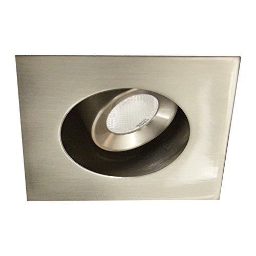 WAC Lighting WAC Lighting HR-LED252E-27-BN 2700K Warm White LEDme Adjustable Square Miniature Recessed Downlight, 1", Brushed Nickel