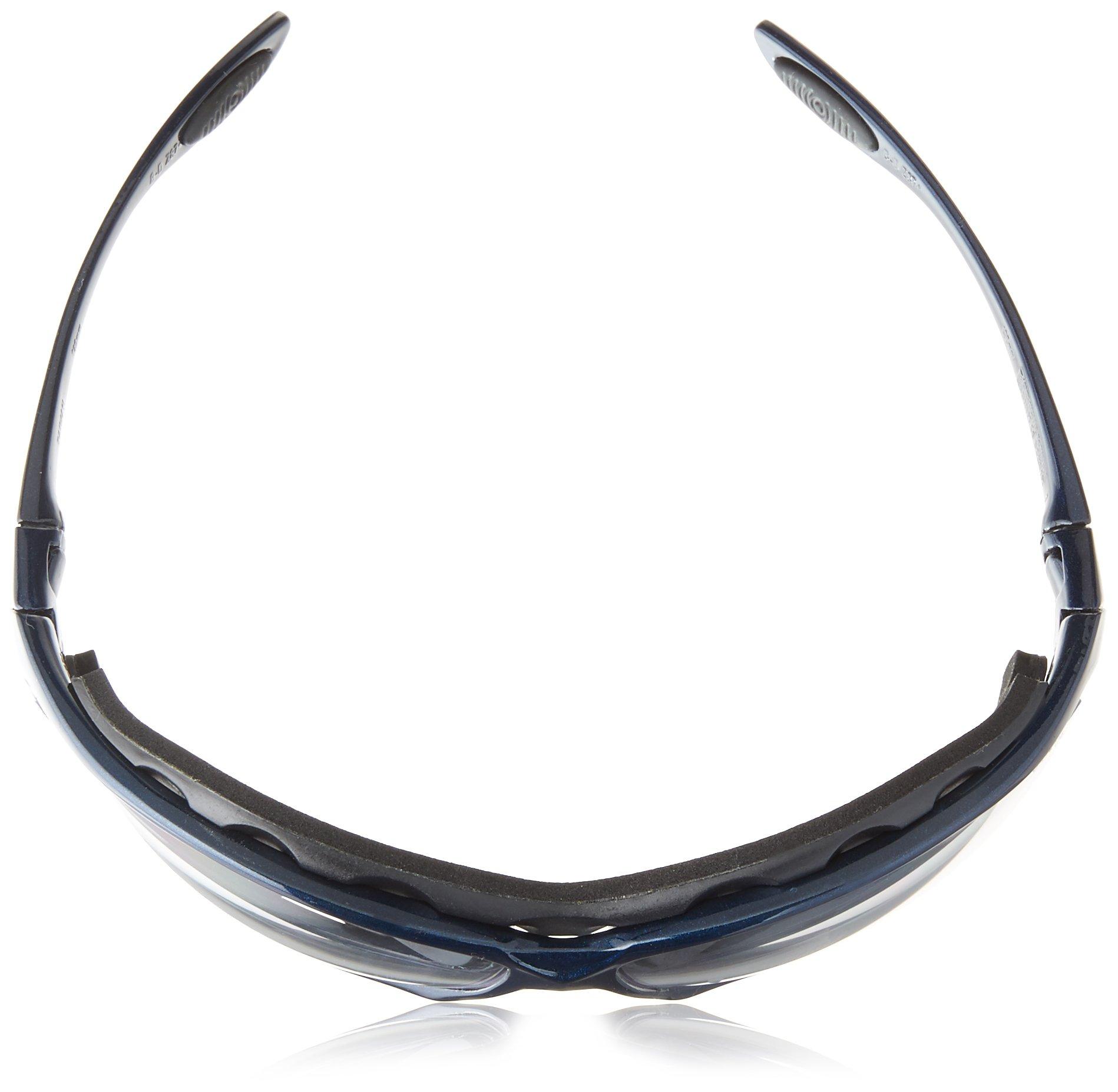 Honeywell Ademco Uvex Honeywell Home Uvex Seismic Metallic Blue Safety Glasses With Clear Anti-Fog Lens (S0620X)