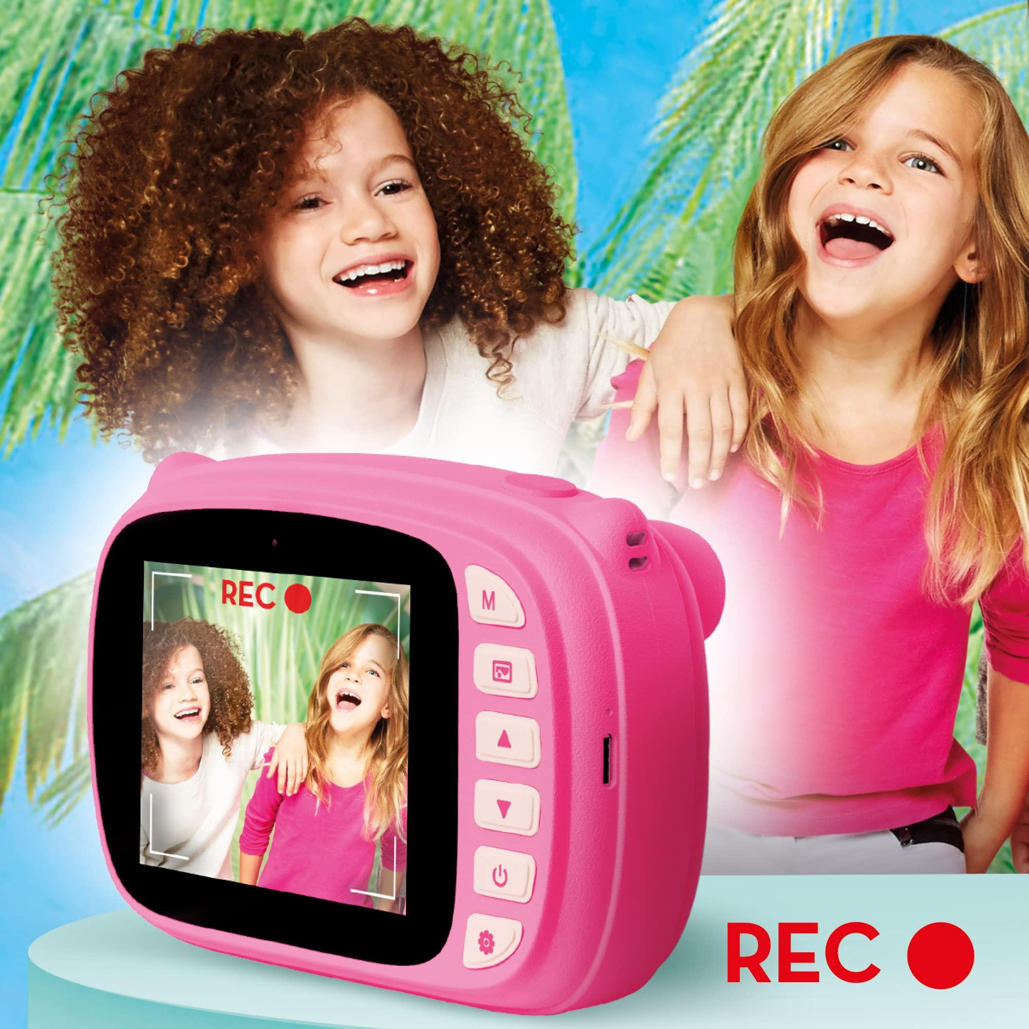 Liscianigiochi Lisciani - Barbie Print Cam - 3-in-1 Instant Camera Barbie- for Kids from 5 Years Old - Prints 180 Photos - Large Colour Screen LCD - Selfie and Video Camera - Stickers Included