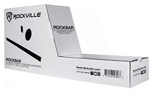 Rockville Rockville ROCKBAR 40" 400W Soundbar W/Wireless Subwoofer/Bluetooth/HDMI/Optical, Black