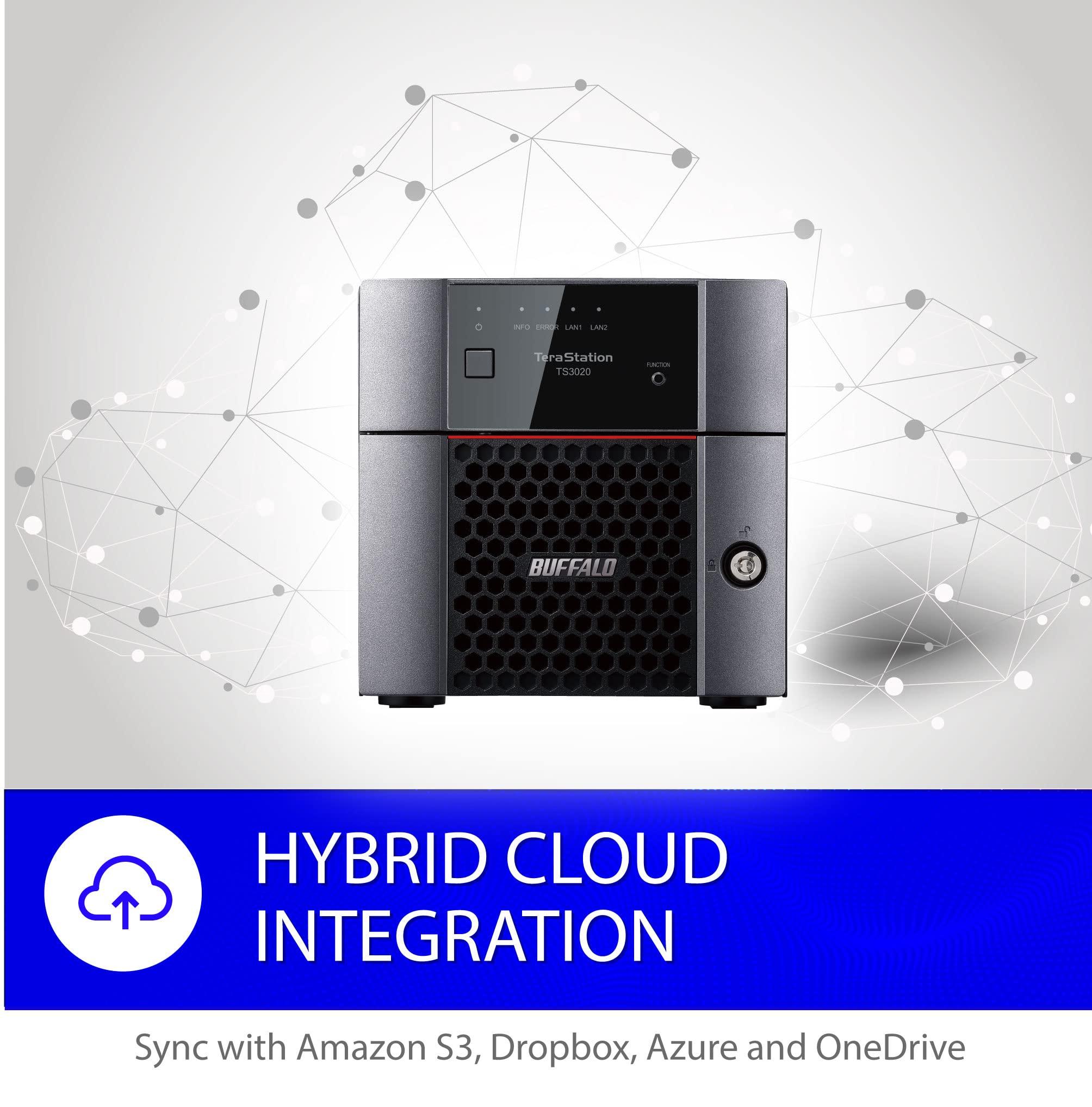 BUFFALO BUFFALO TeraStation 3220DN 2-Bay SMB 4TB (2x2TB) Desktop NAS w/Hard Drives Included Network Attached Storage