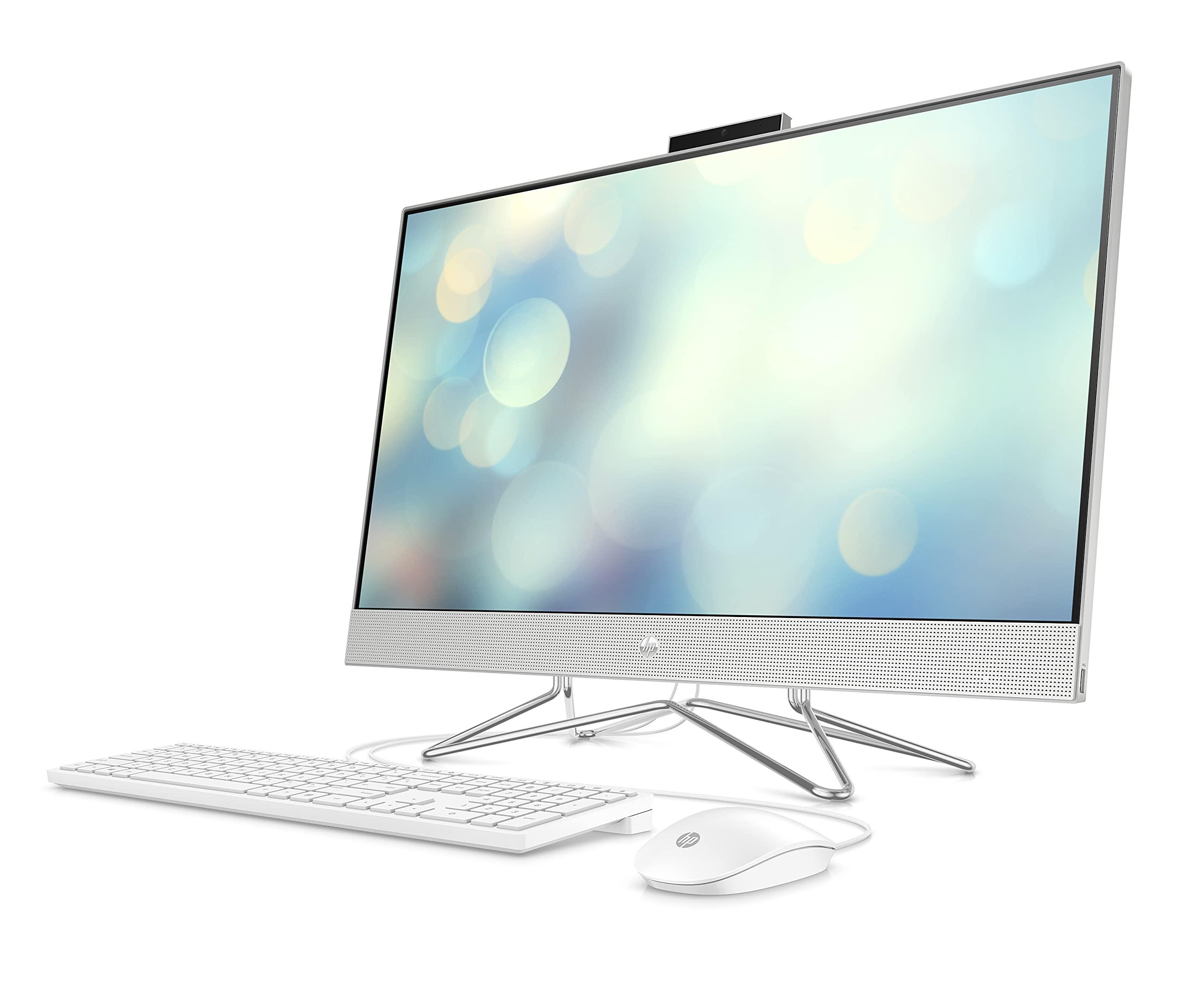 HP Inc. HP All-in-One 27" Desktop Computer, 11th Generation Intel Core i5-1135G7 Processor, Intel Iris Xe Graphics, 8 GB RAM, 512 GB SSD, Windows 11 Home (27-dp1370, Natural Silver)
