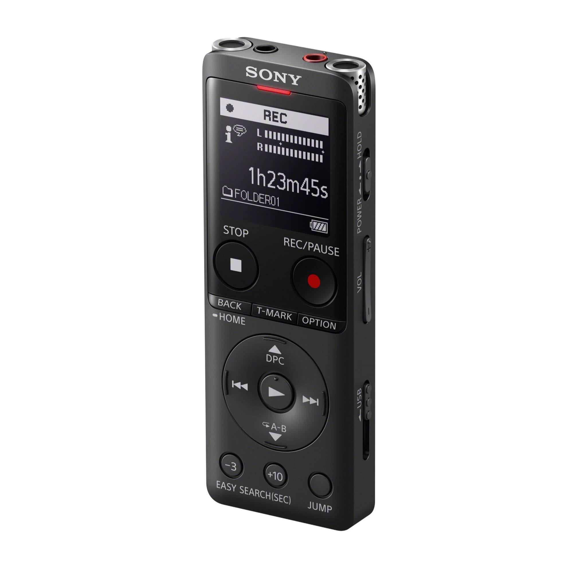Sony Sony ICD-UX570 Digital Voice Recorder, ICDUX570BLK, usb