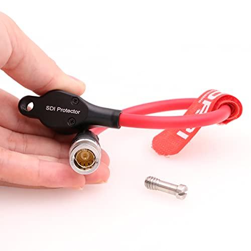 DRRI DRRI 3G 6G SDI Protector Cable Galvanic-Isolators BNC Male to Right Angle BNC Female for ARRI Mini,RED Komodo
