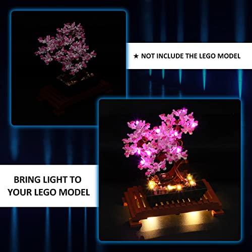 YEABRICKS YEABRICKS LED Light Kit for Lego - Creator Expert Bonsai Tree(Pink) Building Blocks Model, LED Light Set Compatible with 10281(Lego Set NOT Included)