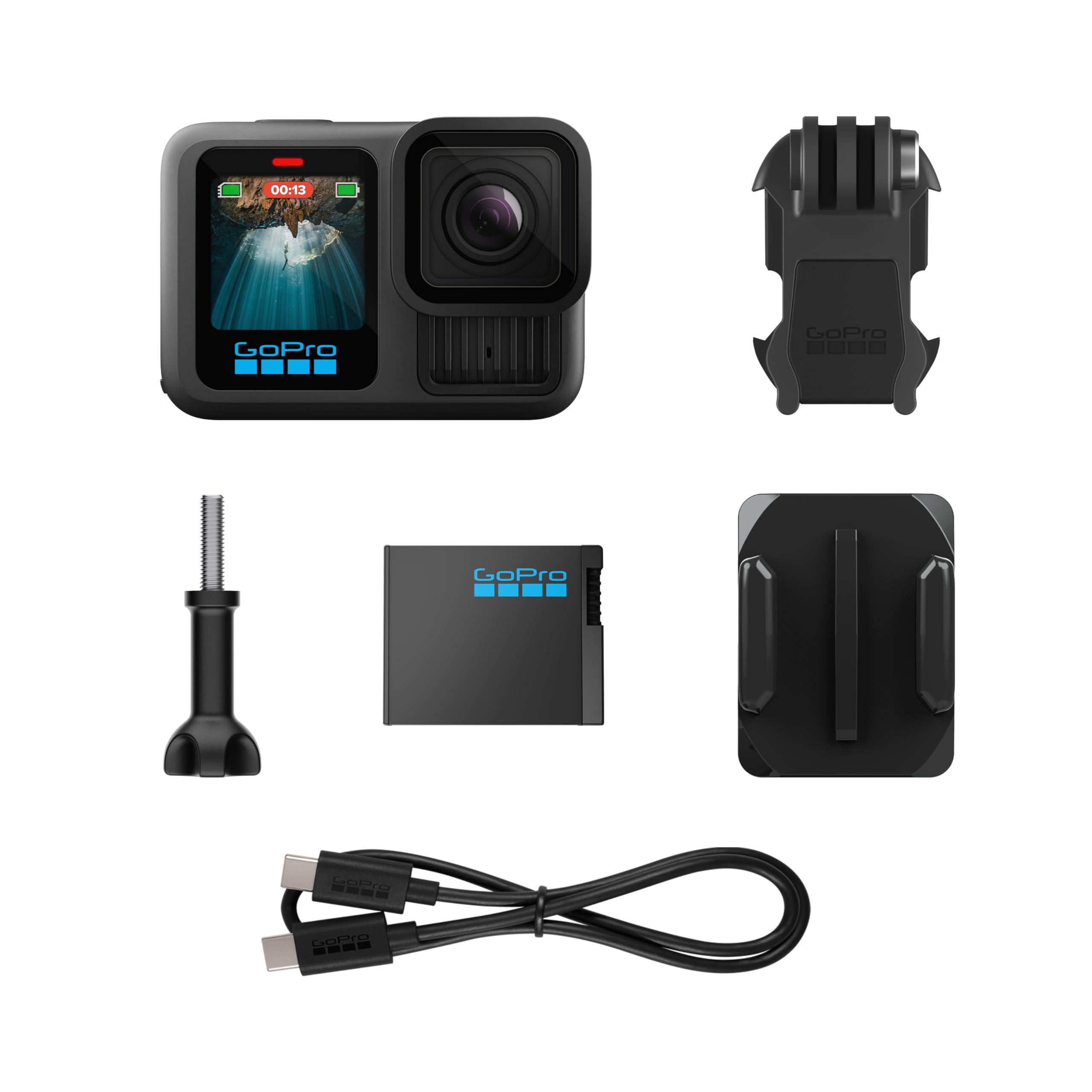 GoPro GoPro HERO13 Black - Waterproof Action Camera with 5.3K60 Video, 27MP Photo + Compatability with HB-Series Lenses